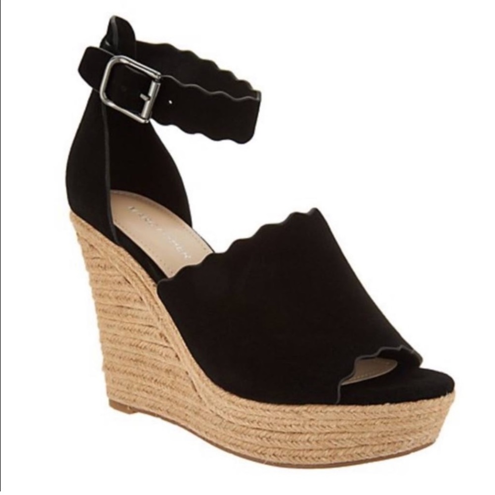 MARC FISHER Scalloped Wedge Heels